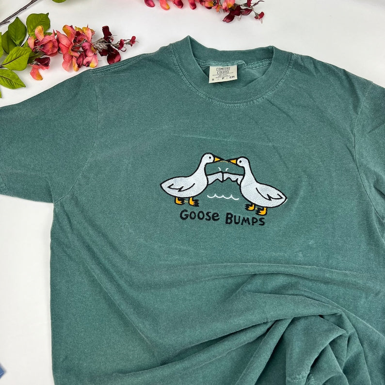 Goose Embroidered T-shirt