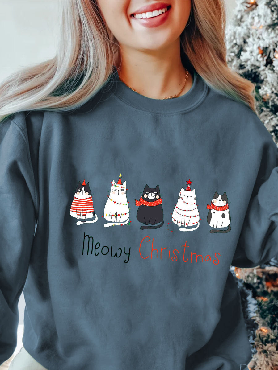 Meowy Christmas Sweatshirt