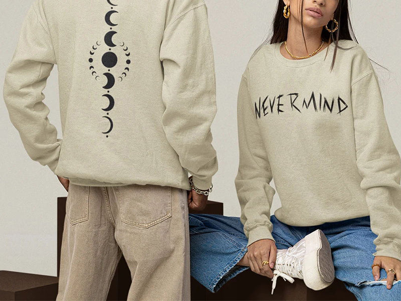 BTS Nevermind Print Sweatshirt