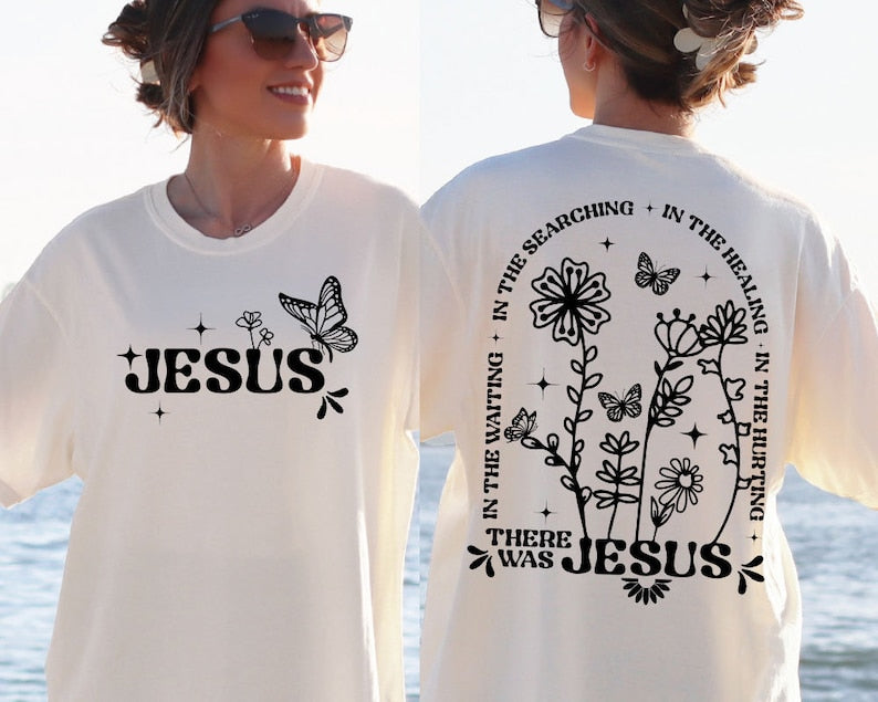 Wildflowers Front and Back Print T-shirt