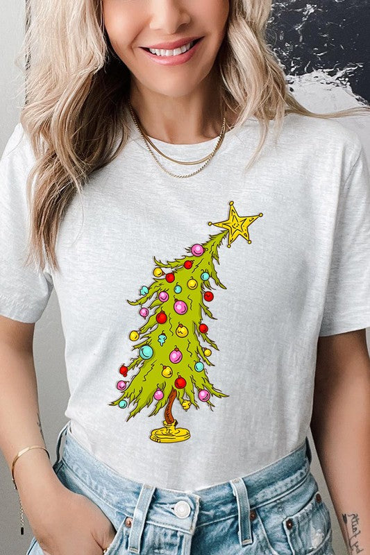 Trendy Christmas Tree T-shirt
