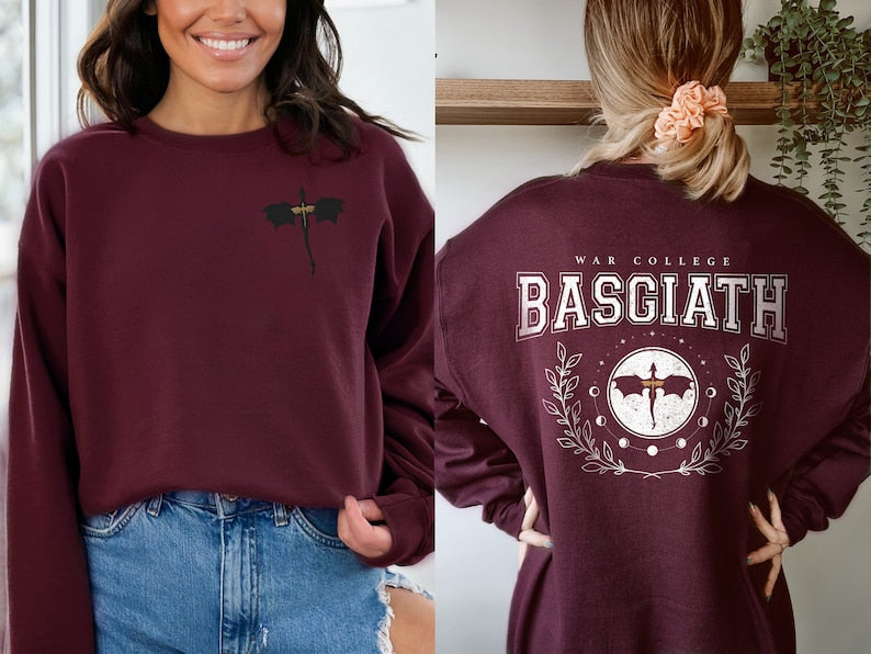 Front And Back Print Fourth Wing Sweatshirt