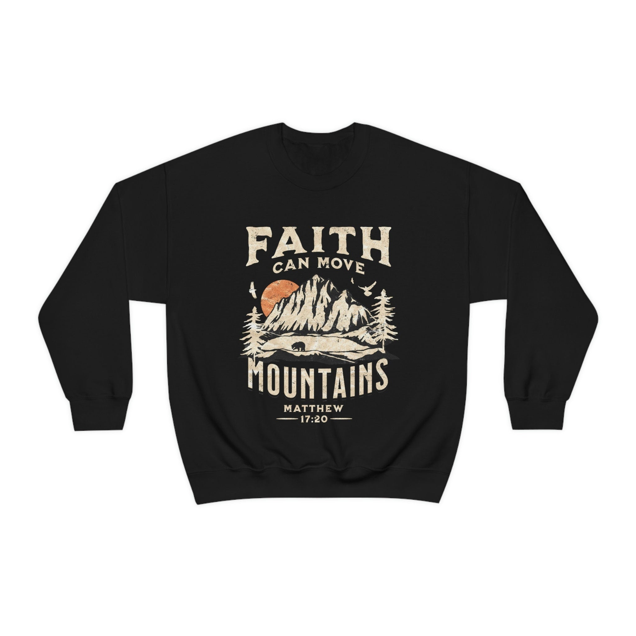 Faith Can Move Mountains Crewneck Sweatshirt