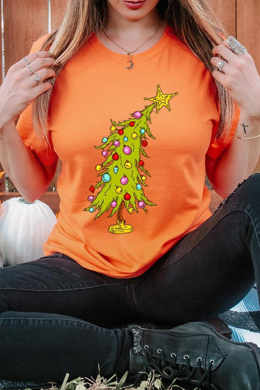 Trendy Christmas Tree T-shirt