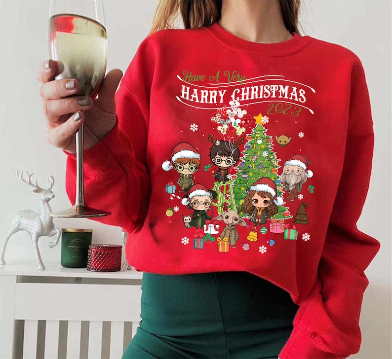 Funny HP Wizard Have A Very Harry Christmas 2023 Sweatshirt