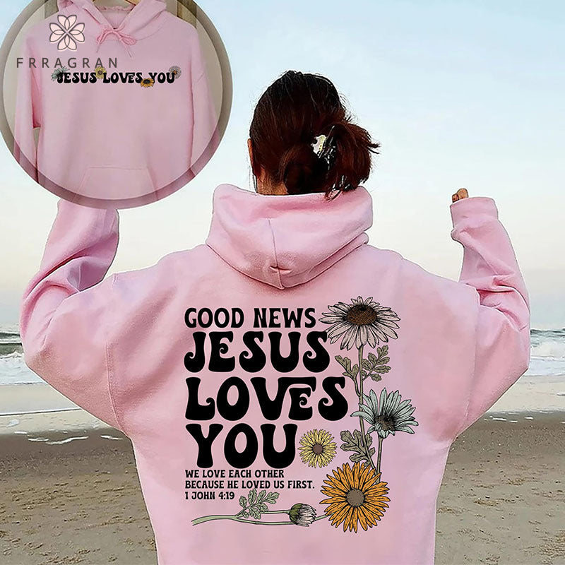 Faith Floral Print Hoodie