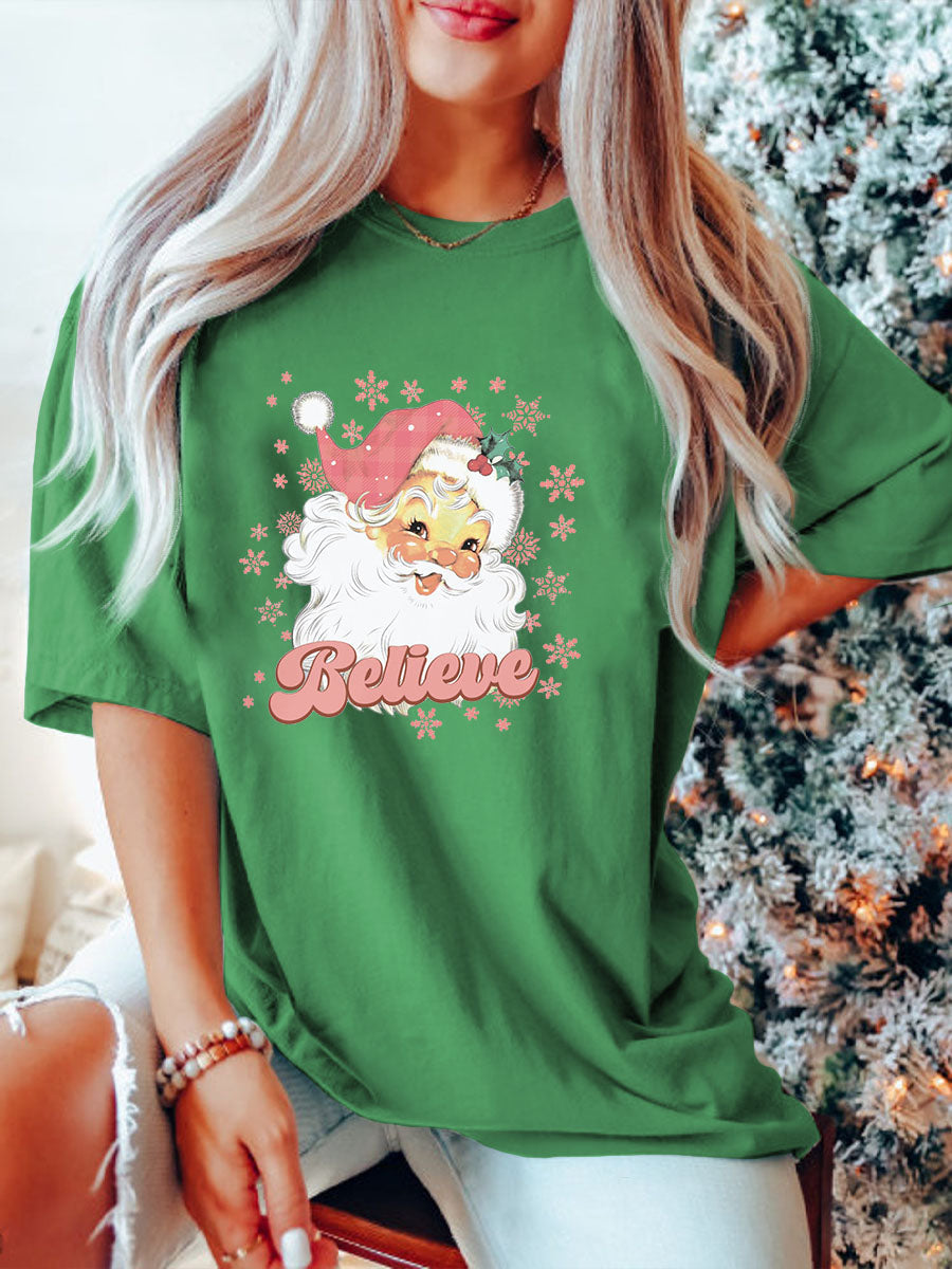 Pink Retro Christmas T-shirt