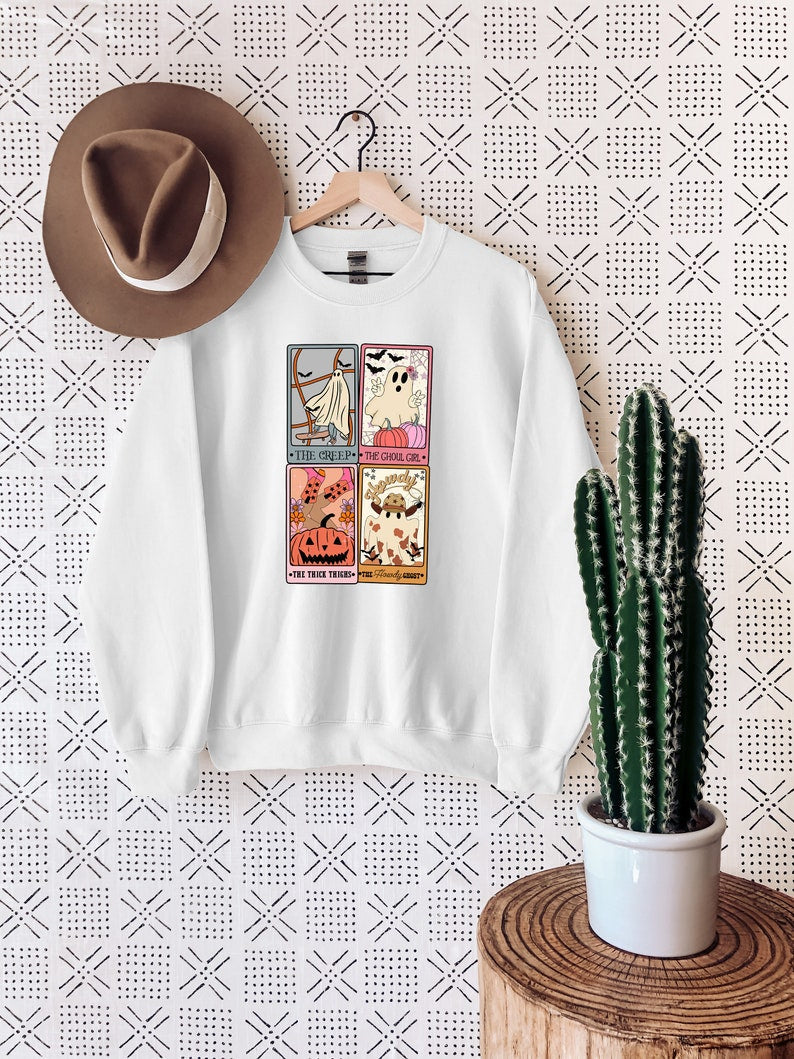 Ghost Tarot Card Sweatshirt