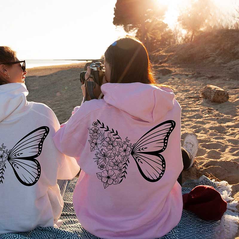 Floral Butterfly Hoodie