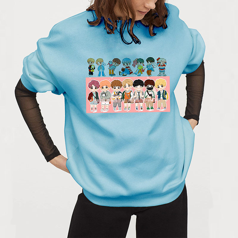 BTS Kpop Long Sleeve Sweatshirt