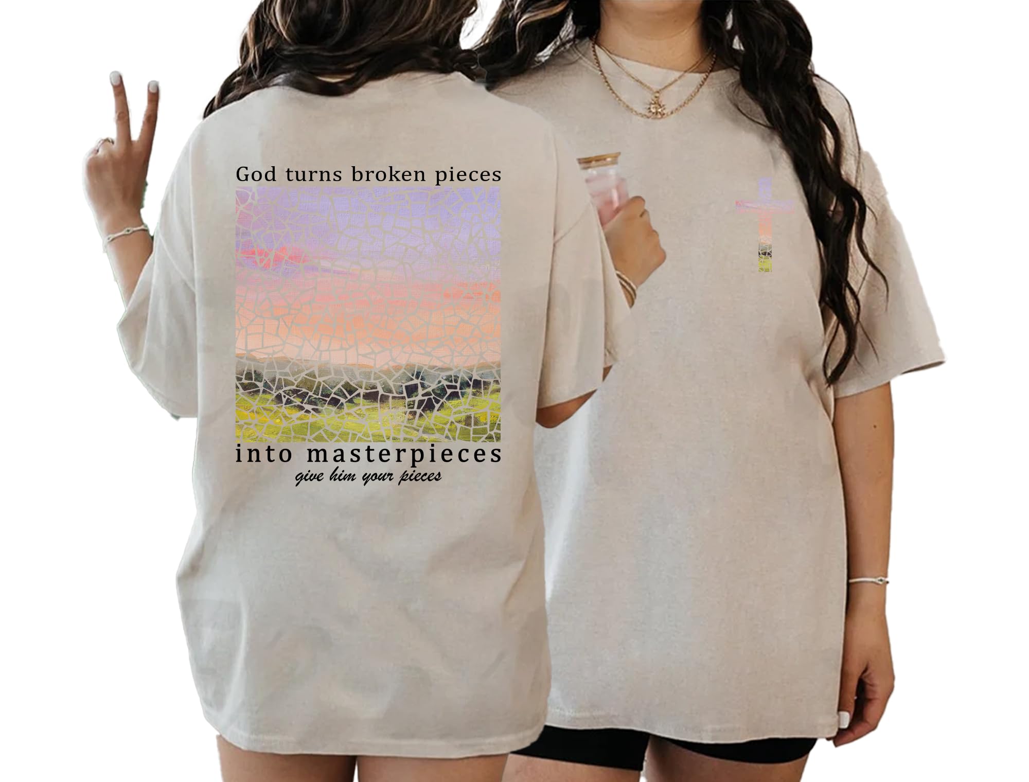 Bible Verse 2 Sided Faith Print T-Shirt