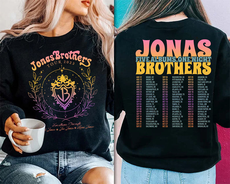 Jonas Concert 2023 Double Sided Sweatshirt