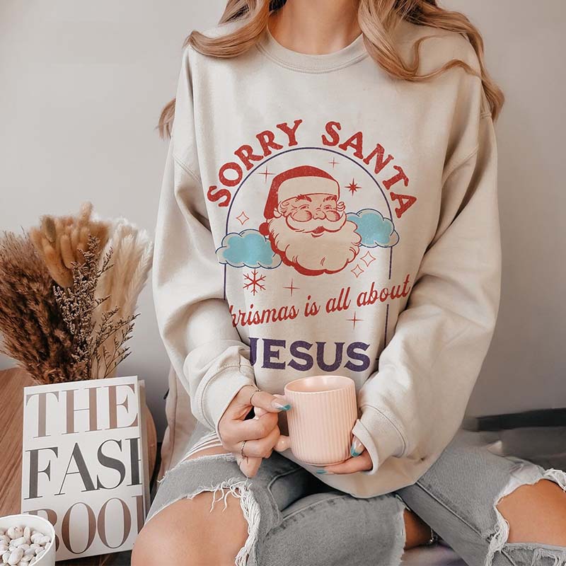 Christmas Faith Crewneck Casual Sweatshirt