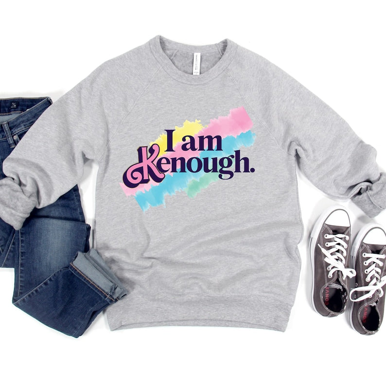 I Am Kenough Rainbow Print Sweatshirt