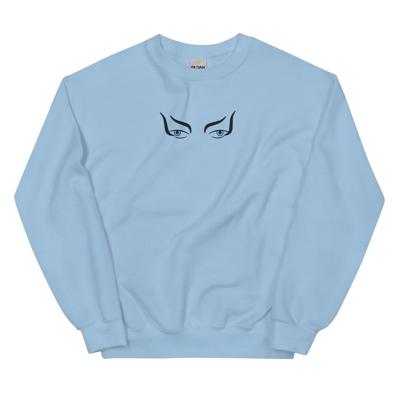 Labyrinth Embroidered Jareth Eyes Crewneck Sweatshirt