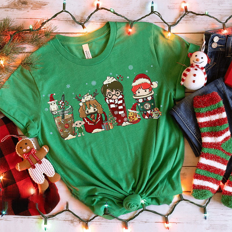 Harry Potter Christmas Coffee T-shirt