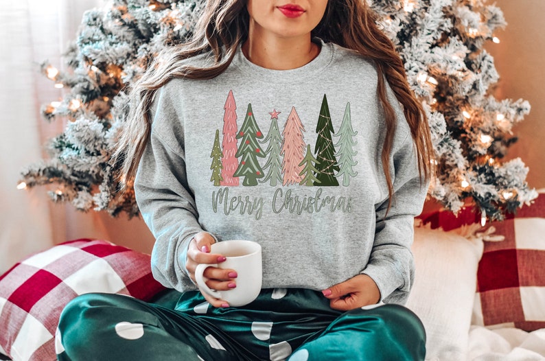 Merry Christmas Tree Sweatshirt