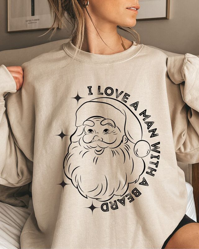 I Love A Man With A Beard Sweatshirt