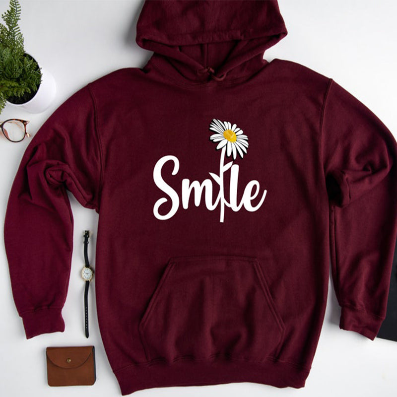 Mother's Day Smile Daisy Print Hoodie