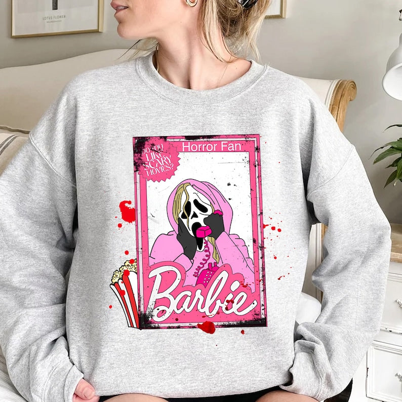 Horror Barbie Graphic Sweatshirt