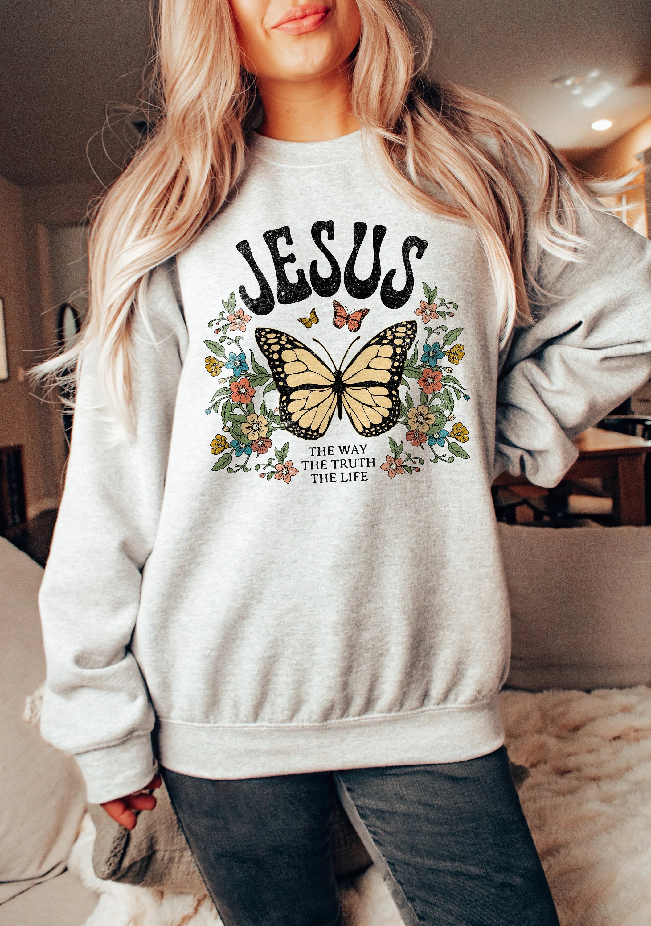 Faith Crew Neck Sweatshirt