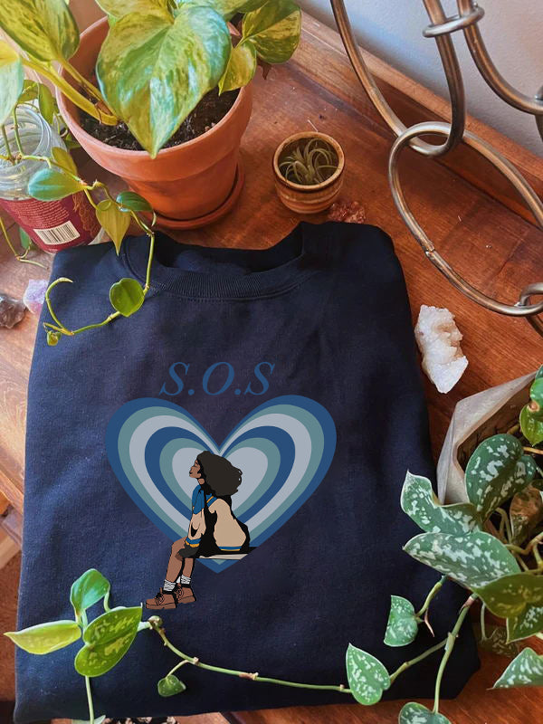 Sza SOS Embroidered Sweatshirt