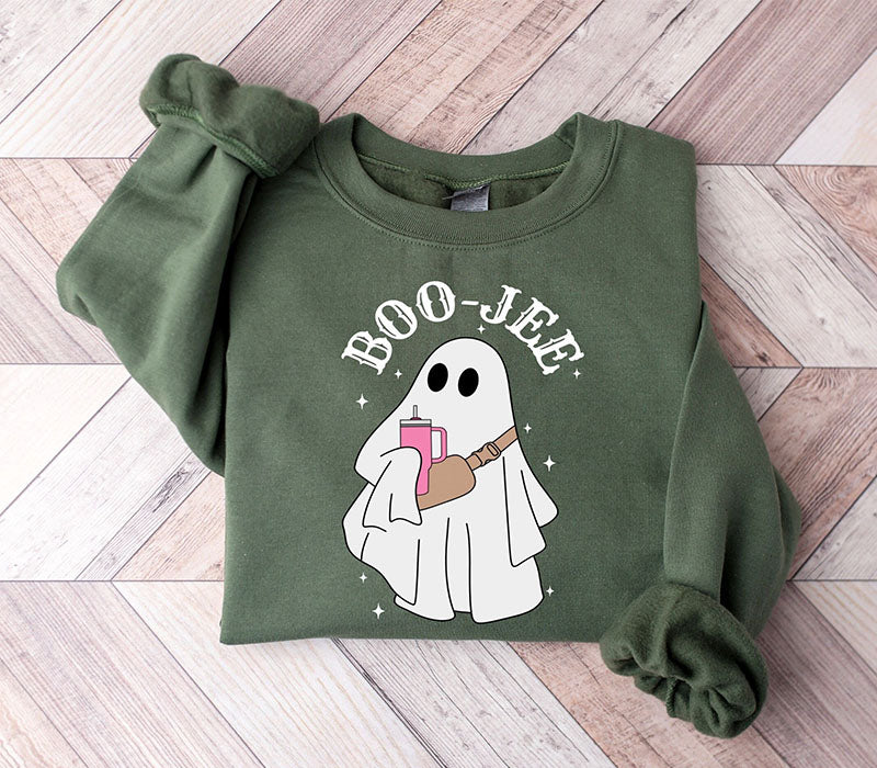 Boo Jee Ghost Cute Funny Halloween Sweatshirt