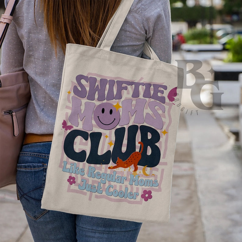 Trendy Mommy Canvas Tote Bag