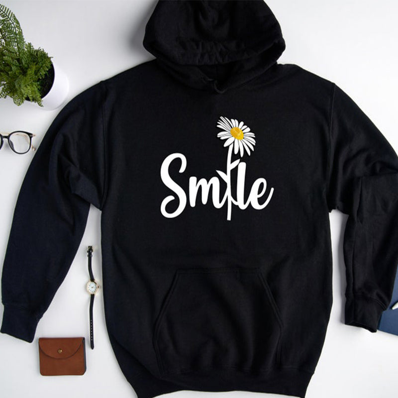Mother's Day Smile Daisy Print Hoodie
